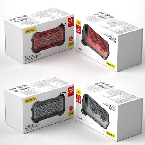 Dudao głośnik bezprzewodowy Bluetooth 5.0 3W 500mAh radio czarny (Y9s-black)
