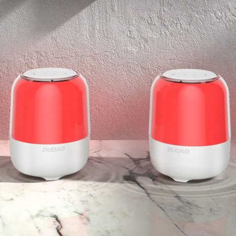 Dudao głośnik bezprzewodowy Bluetooth 5.0 RGB 5W 1200mAh biały (Y11S-white)