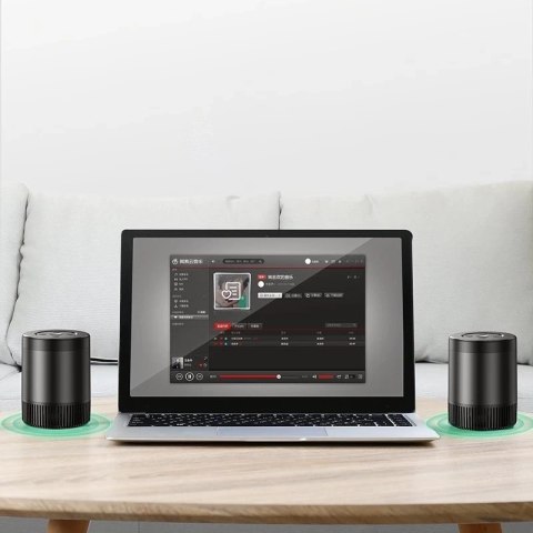 Joyroom przenośny bezprzewodowy głośnik Bluetooth 5.0 5W czarny (JR-M09)