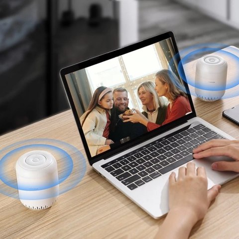 Joyroom przenośny bezprzewodowy głośnik bluetooth 5W 2200mAh biały (JR-ML01)