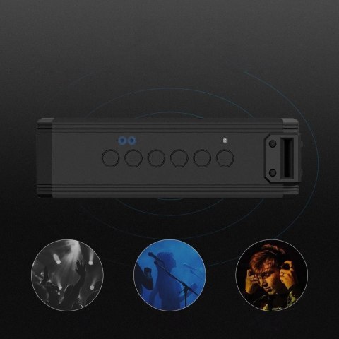 Tronsmart Element Force+ 40 W przenośny bezprzewodowy głośnik Bluetooth 5.0 NFC czarny (322485)