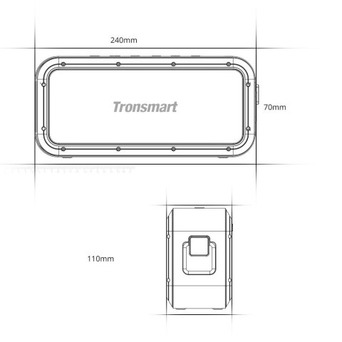 Tronsmart Element Force Pro bezprzewodowy wodoodporny głośnik Bluetooth 5.0 60W czarny (Force Pro)