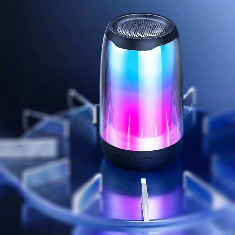 WK Design D31 bezprzewodowy mini głośnik RGB Bluetooth 5.0 czarny (D31 mini)