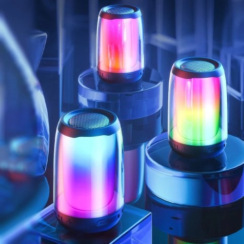 WK Design D31 bezprzewodowy mini głośnik RGB Bluetooth 5.0 czarny (D31 mini)
