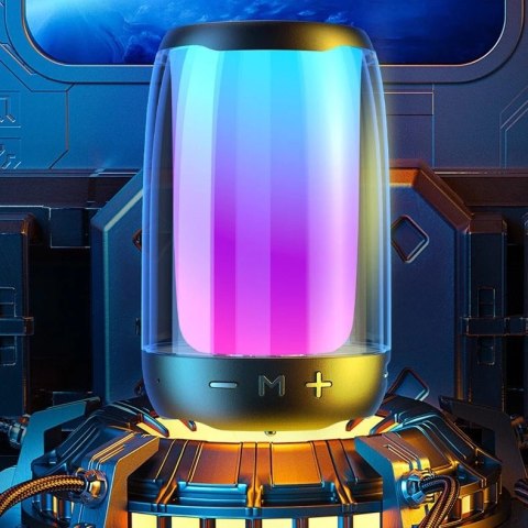 WK Design D31 bezprzewodowy mini głośnik RGB Bluetooth 5.0 czarny (D31 mini)