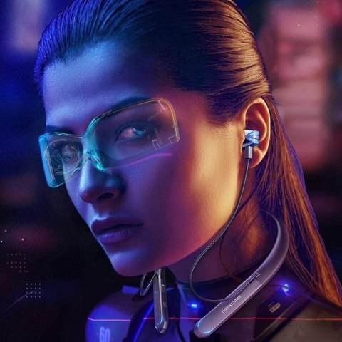 WK Design V47 bezprzewodowe słuchawki gamingowe dokanałowe z mikrofonem czarny (V47)