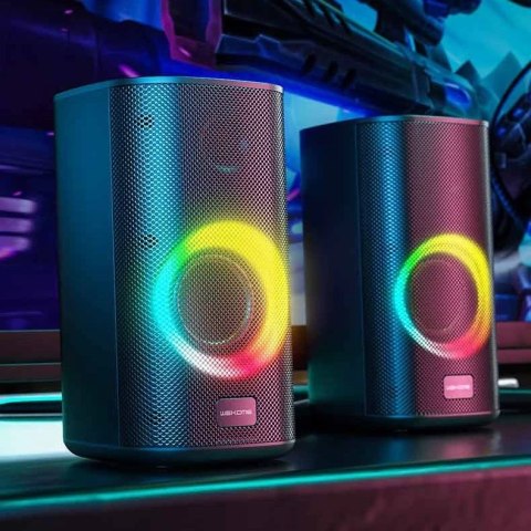 WK Design głośniki bezprzewodowe Bluetooth 5.0 czarny (D33)