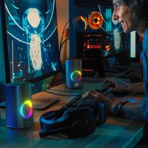 WK Design głośniki bezprzewodowe Bluetooth 5.0 czarny (D33)