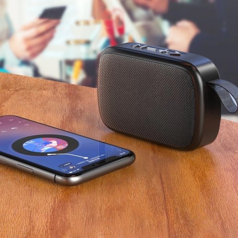 WK Design przenośny bezprzewodowy głośnik Bluetooth 5.0 3W czarny (D20)
