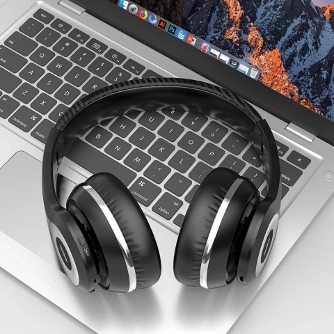 Ausdom bezprzewodowe wokółuszne słuchawki Bluetooth 5.0 ANC (aktywna redukcja szumów) czarny (ANC10)