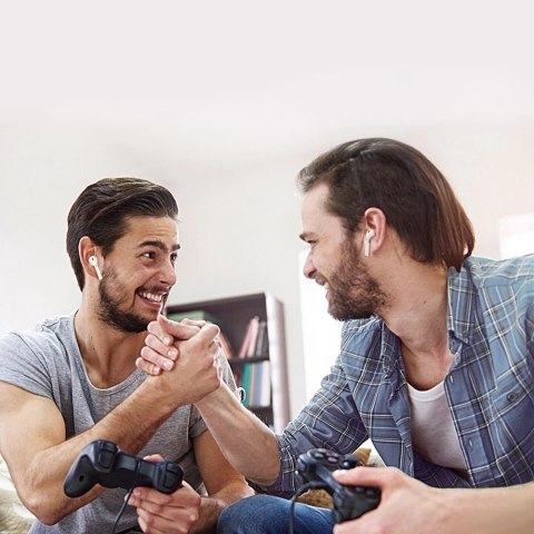 Choetech douszne słuchawki bezprzewodowe TWS Bluetooth 5.0 biały (BH-T02)