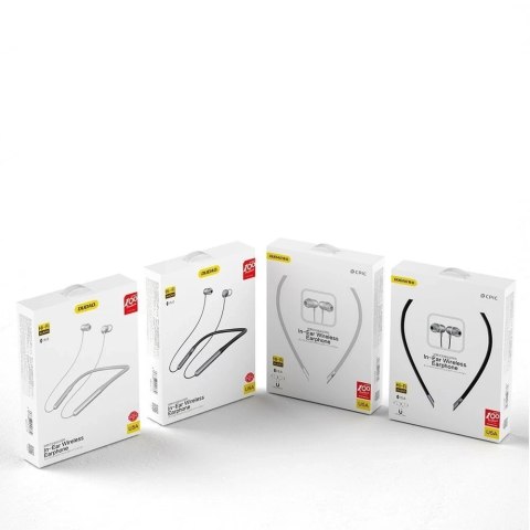 Dudao bezprzewodowe dokanałowe słuchawki sportowe Bluetooth srebrny (U5a-Silver)