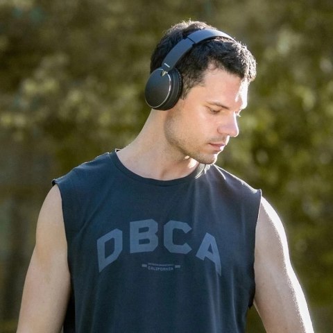 Joyroom bezprzewodowe wokółuszne słuchawki Bluetooth 5.0 czarne (JR-HL2)