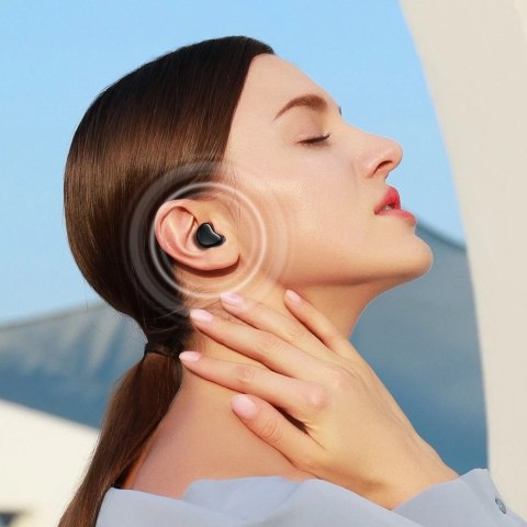 Joyroom wodoodporne IPX5 dokanałowe bezprzewodowe słuchawki Bluetooth 5.0 TWS czarny (JR-TL7)