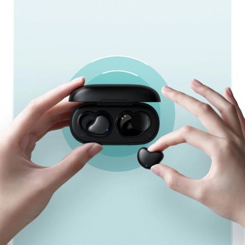 Joyroom wodoodporne IPX5 dokanałowe bezprzewodowe słuchawki Bluetooth 5.0 TWS czarny (JR-TL7)