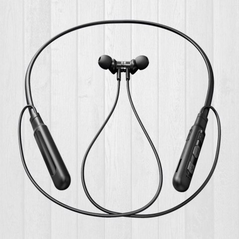 Proda Kamen dokanałowe bezprzewodowe słuchawki Bluetooth z pałąkiem na szyję czarny (PD-BN200 black)
