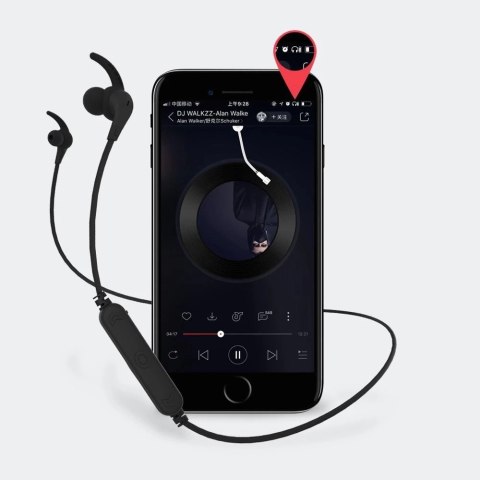 Remax Wireless Sports Earphone RB-S25 bezprzewodowe dokonałowe słuchawki zestaw słuchawkowy Bluetooth 4.2 70 mAh czarny