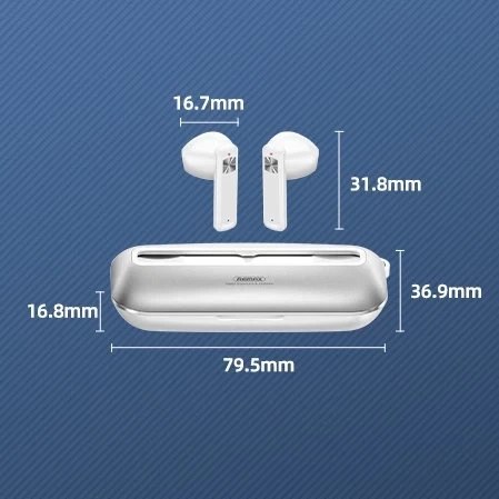 Remax bezprzewodowe słuchawki TWS bluetooth 5.0 300mAh zielony (TWS-28)