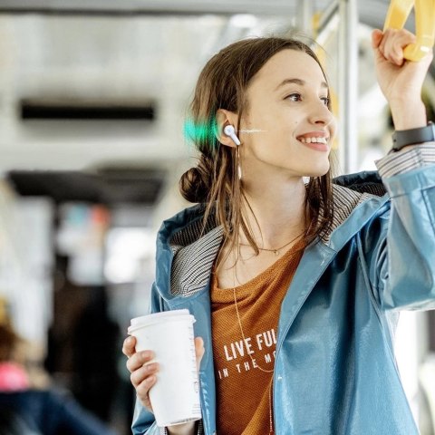 Tronsmart Apollo Air + TWS ANC dokanałowe wodoodporne bezprzewodowe słuchawki Bluetooth 5.2 biały (372453)