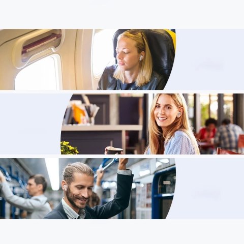 Tronsmart Apollo Air + TWS ANC dokanałowe wodoodporne bezprzewodowe słuchawki Bluetooth 5.2 biały (372453)