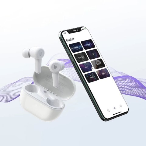 Tronsmart Apollo Air + TWS ANC dokanałowe wodoodporne bezprzewodowe słuchawki Bluetooth 5.2 biały (372453)