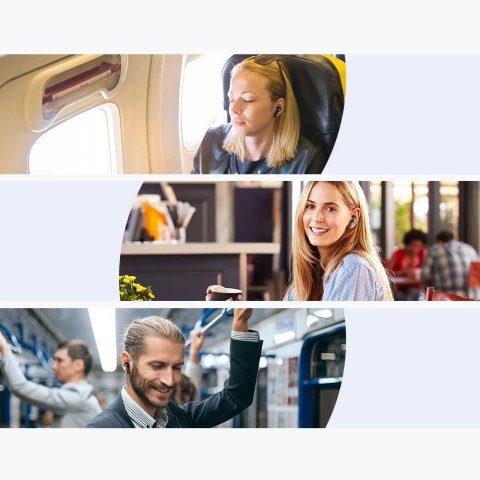 Tronsmart Apollo Air + TWS ANC dokanałowe wodoodporne bezprzewodowe słuchawki Bluetooth 5.2 czarny (372359)