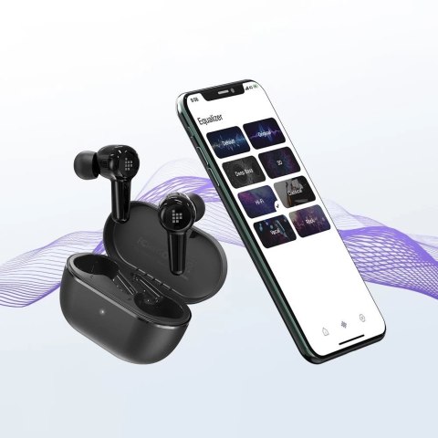 Tronsmart Apollo Air + TWS ANC dokanałowe wodoodporne bezprzewodowe słuchawki Bluetooth 5.2 czarny (372359)
