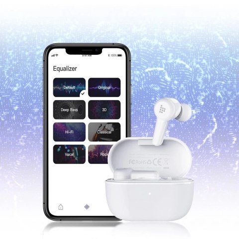 Tronsmart Apollo Air TWS dokanałowe wodoodporne bezprzewodowe słuchawki Bluetooth 5.2 biały (372452)