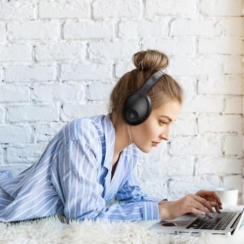 Tronsmart Apollo Q10 wokółuszne słuchawki Bluetooth 5.0 ANC (aktywna redukcja szumów) czarny (372357)