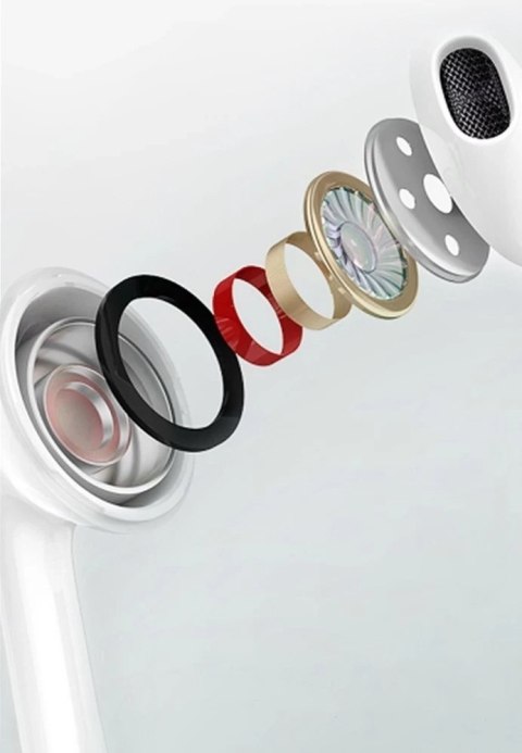 WK Design douszne bezprzewodowe słuchawki Bluetooth TWS biały (T3 white)