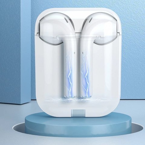 WK Design douszne bezprzewodowe słuchawki Bluetooth TWS biały (T3 white)