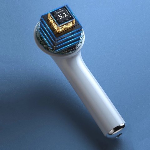 WK Design douszne bezprzewodowe słuchawki Bluetooth TWS biały (T3 white)