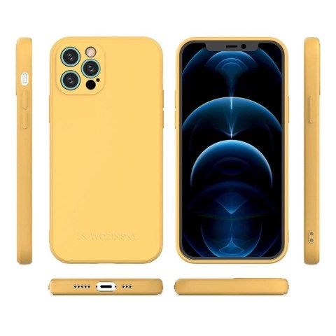 Wozinsky Color Case silikonowe elastyczne wytrzymałe etui iPhone 12 Pro Max czarny