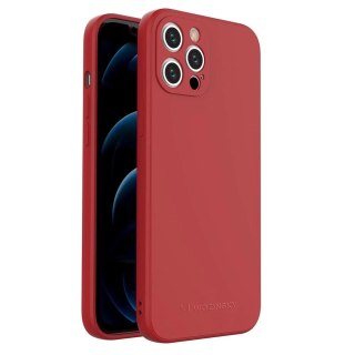 Wozinsky Color Case silikonowe elastyczne wytrzymałe etui iPhone 12 Pro Max czerwony