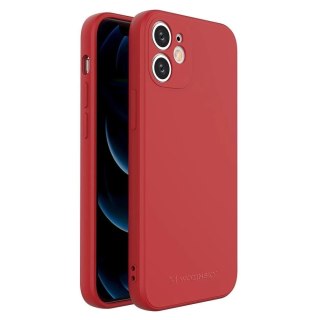 Wozinsky Color Case silikonowe elastyczne wytrzymałe etui iPhone 12 mini czerwony