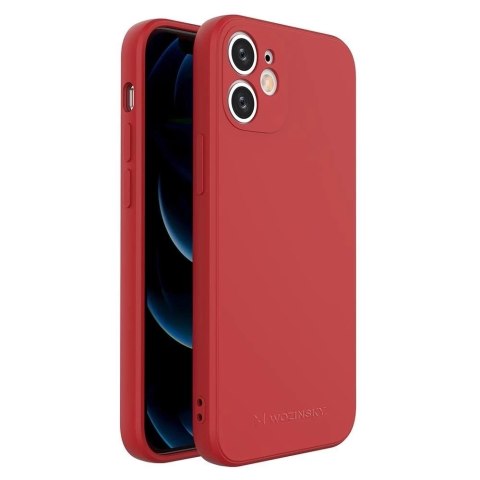 Wozinsky Color Case silikonowe elastyczne wytrzymałe etui iPhone 12 mini czerwony