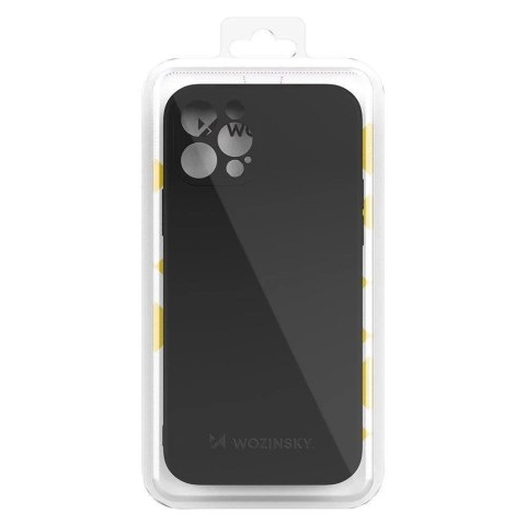 Wozinsky Color Case silikonowe elastyczne wytrzymałe etui iPhone 13 Pro Max czarny