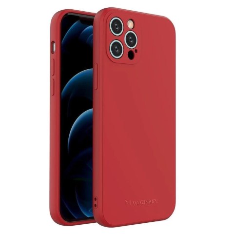 Wozinsky Color Case silikonowe elastyczne wytrzymałe etui iPhone 13 Pro Max czerwony