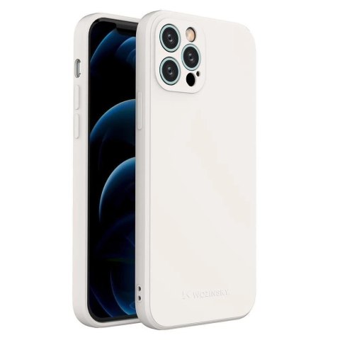 Wozinsky Color Case silikonowe elastyczne wytrzymałe etui iPhone 13 Pro biały