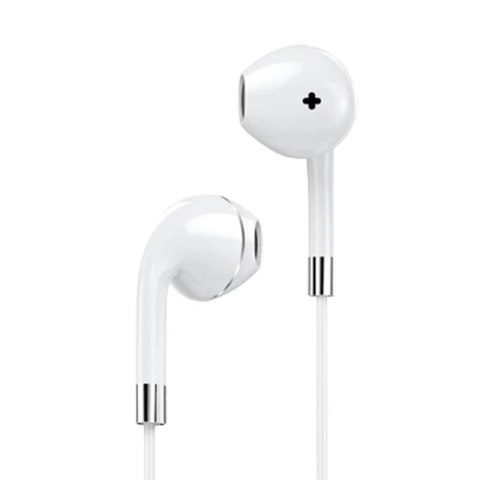 Dudao przewodowe douszne słuchawki Lightning MFI (certyfikat Made For iPhone) biały (U1PRO)