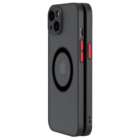 Etui do Apple iPhone 13 Mini obudowa Alogy Hybrid Mag Case do MagSafe z ochroną aparatu matowe czarne