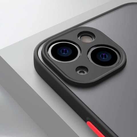 Etui do Apple iPhone 13 Mini obudowa Alogy Hybrid Mag Case do MagSafe z ochroną aparatu matowe czarne