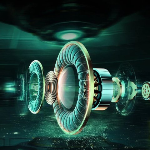 Joyroom gamingowe wokółuszne słuchawki 3,5mm mini jack z pilotem i mikrofonem dla graczy czarny (JR-HG1 green)