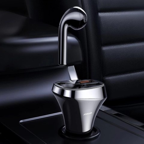 Joyroom ładowarka samochodowa 2x USB + słuchawka Bluetooth 5.0 30W 2.1 A Quick Charge 3.0 czarny (JR-CP2)