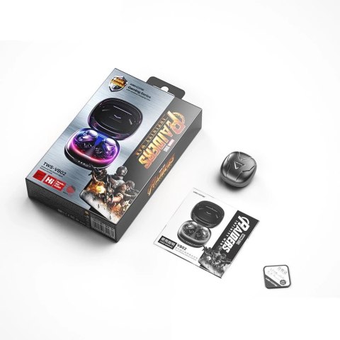 WK Design VB02 dokanałowe słuchawki TWS wodoodporne IPX5 Earbuds czarny (VB02)