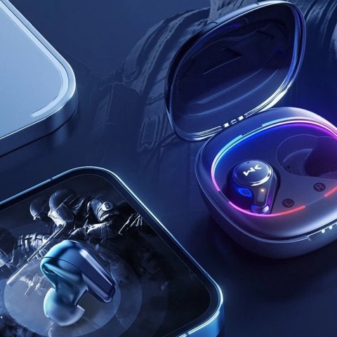WK Design VB02 dokanałowe słuchawki TWS wodoodporne IPX5 Earbuds czarny (VB02)