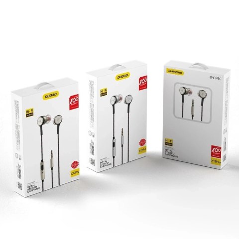 Dudao dokanałowe słuchawki zestaw słuchawkowy z pilotem i mikrofonem 3,5 mm mini jack złoty (X12PRO-Gold)