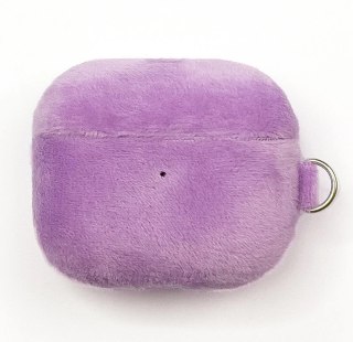 Kingxbar Plush Pods Case etui do AirPods 3 pluszowa obudowa pokrowiec na słuchawki fioletowy