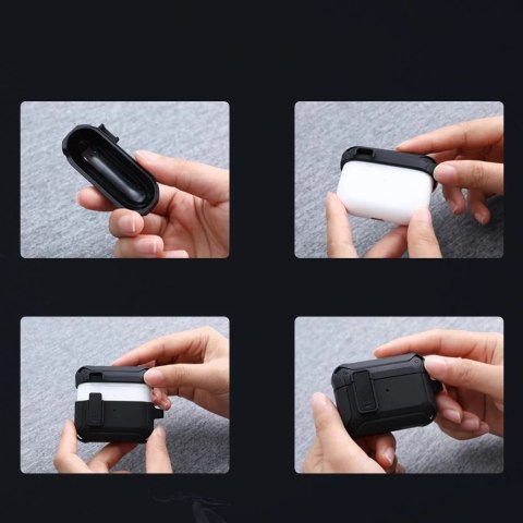 Nillkin Bounce Case etui do AirPods Pro pancerny pokrowiec na słuchawki niebieski