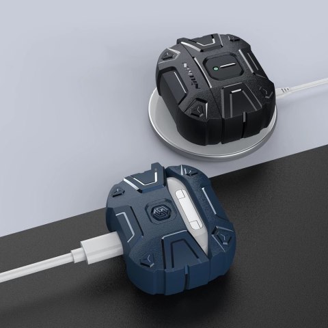 Nillkin Explorer Case etui do AirPods 3 pancerny pokrowiec na słuchawki niebieski